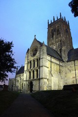 Fototapeta na wymiar St Augustine's Church, Hedon, by night.