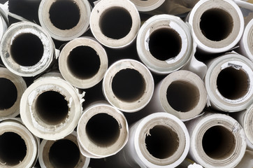 Background from paper rolls