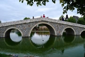 Fototapeta premium bridge on the lake