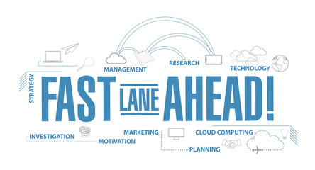 Fast lane ahead diagram plan concept
