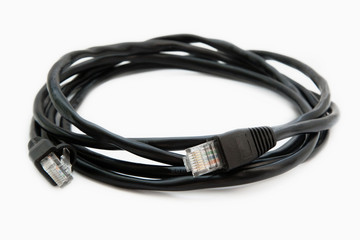 Fototapeta premium twisted-pair cable isolated