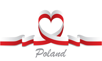 poland love flag