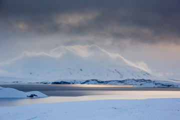 Island im Winter