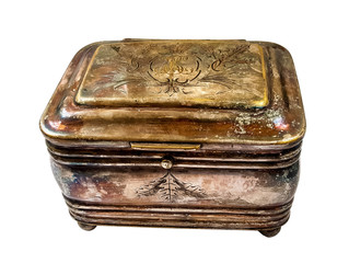 sugar bowl old copper