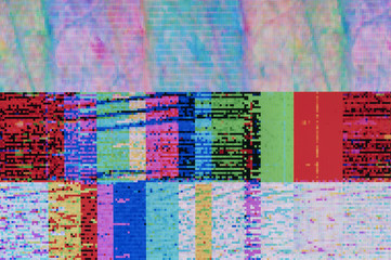 Pixel pattern of a digital glitch / Abstract background, pattern of a digital glitch.