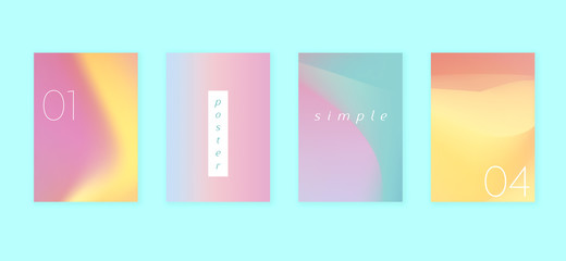 Fototapeta premium Poster with the holographic background. Cool colorful backgrounds. Applicable for Banners, Placards, Posters, Flyers. Vector illustration.