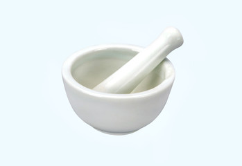 porcelain mortar with pestle