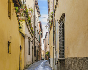 Lucca Historic Center Street, Italy