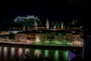 Fototapeta na wymiar Salzburg town