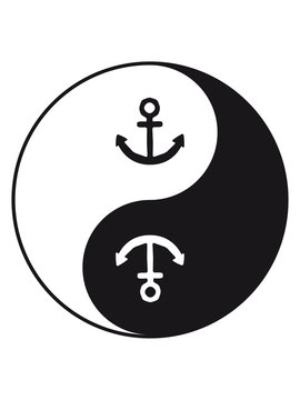 recommend clip art: yin yang anker gleichgewicht meditieren entspannen tattoo boot schiff schwimmen meer matrose kapitän segeln segelschiff seemann yacht reise wasser verein club segelboot