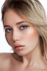 Fototapeta premium beauty fashion headshot portrait of young female
