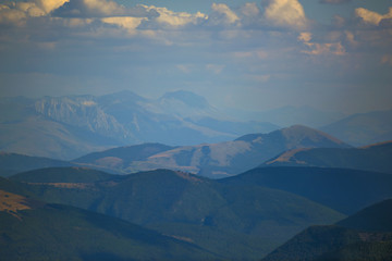 Fototapeta premium Beautiful landscapes of the mountains taken in the Apennines, Italy. 