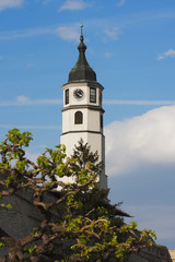 Obraz premium Sahat tower in Kalemegdan Fortress, Belgrade, Serbia