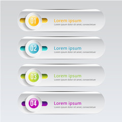 Modern Infographic design element banner.