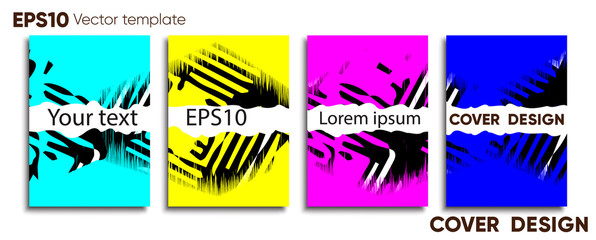 Creative colored cover. Cover design.