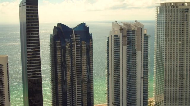 Floridas luxury condominiums aerial footage