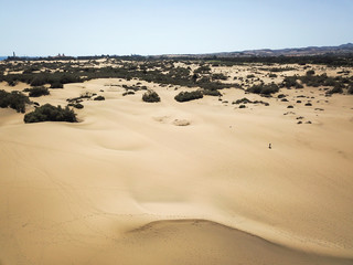 Drohnenbild, Wüste, Dünen 