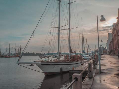 two-masted frigate