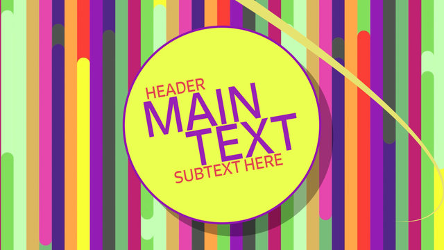 Multicolored Lines Title