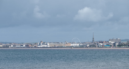 Ayr Seafront from Greenan Shore Scotland.