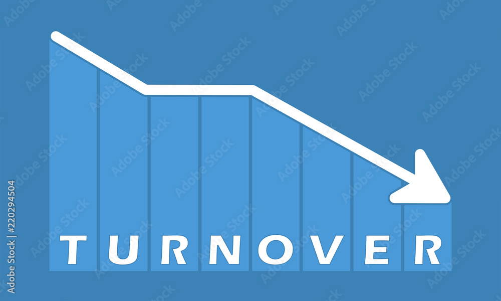 Canvas Prints turnover - decreasing graph