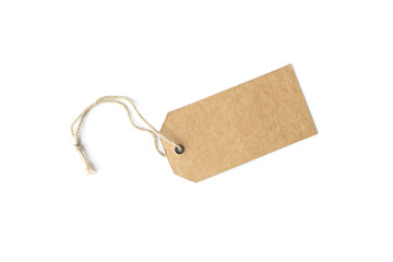 price tag isolated on white background.