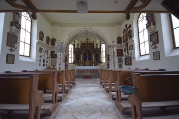Donauland im Herbstlichen sonnenaufgang