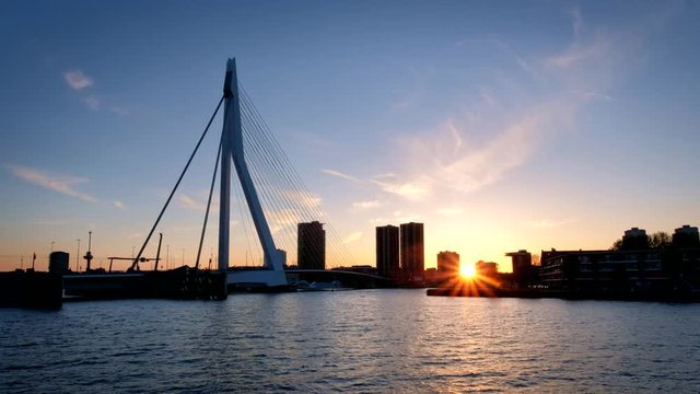 Rotterdam cityscape view, Netherlands