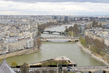 view of the city of Paris, french capital
