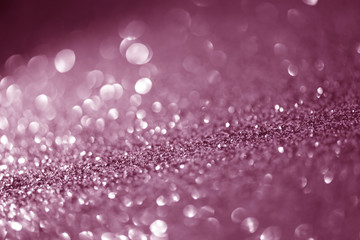  glittering Christmas lights. Blurred abstract background