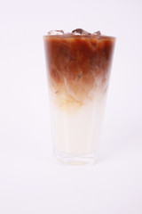 Ice Coffee on white background
