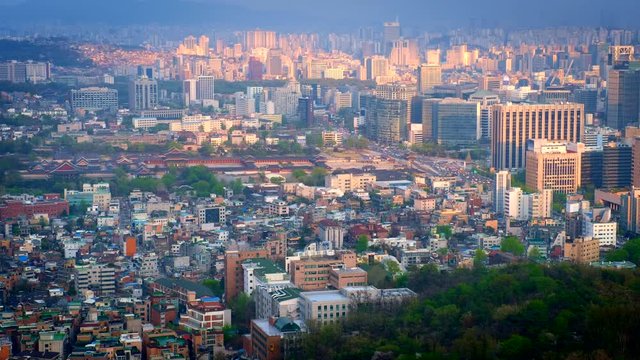 Seoul skyline, South Korea.