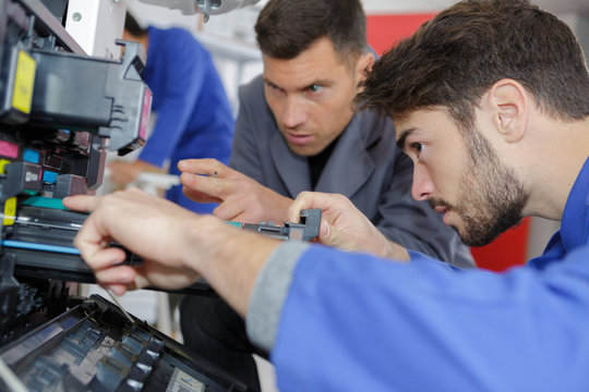 the young printer technician