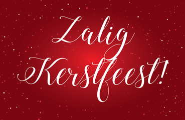 Illustration of  Zalig Kerstfeest