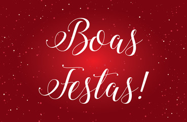 Fototapeta na wymiar Illustration of Boas Festas