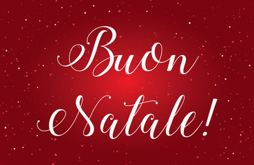Fototapeta na wymiar Illustration of Buon Natale
