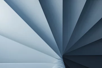 Acrylglasbilder Treppen Circular Stairs, Stairs in the hotel room in Portugal, Art photography, light blue stairs, A spiral staircase, spiral staircase blue with handrail,  blue stairs in the streets, details of building  © Artandmore