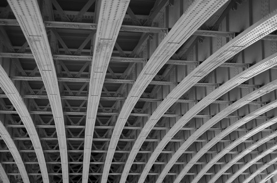 A black and white photograph under a bridge in Tel Aviv, Black and white photography, Paris black and white, Israel black and white, large bridge, photography under a large bridge, photo for printing