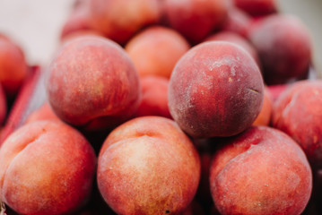 Farm Fresh Peaches. Healthy organic food
