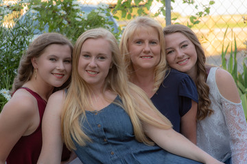 Beautiful Mother and Daughters