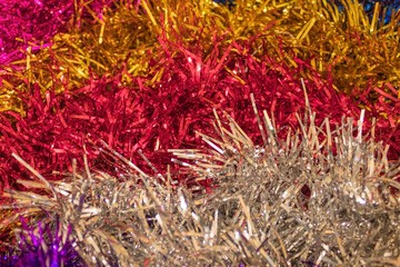New Year's tinsel, decoration.