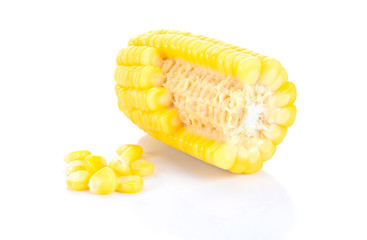 Corn isolate on white background