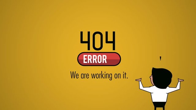 Under construction website error 404 high definition animation colorful scenes