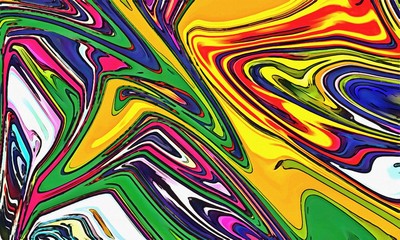 Beautiful shine impressionist artwork. Marbled abstract design. Swirl decor elements. Fantasy art. Marble background. Liquid painting, Graphic drawing. Artistic bright smooth texture. Visual fine art.