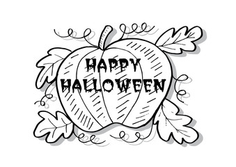 Happy Halloween greeting card