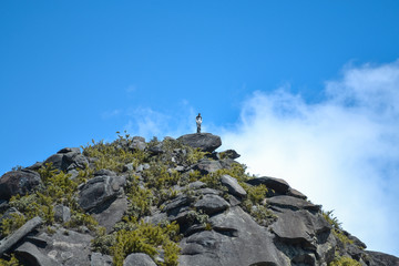 view from the highest peak of the mountain