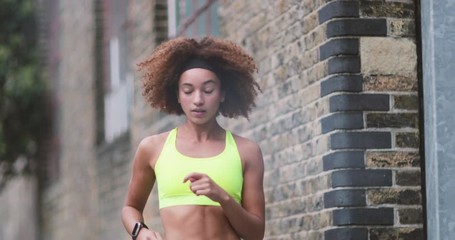 Edited story of young adult female runner - Powered by Adobe