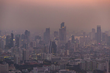 Naklejka na ściany i meble Aerial view of Bangkok
