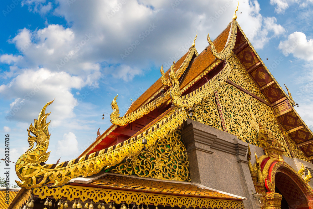 Wall mural \wat phra that doi suthep in chiang mai