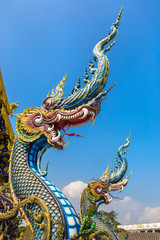 Fototapeta na wymiar Wat Rong Sua Ten in Chiang Rai